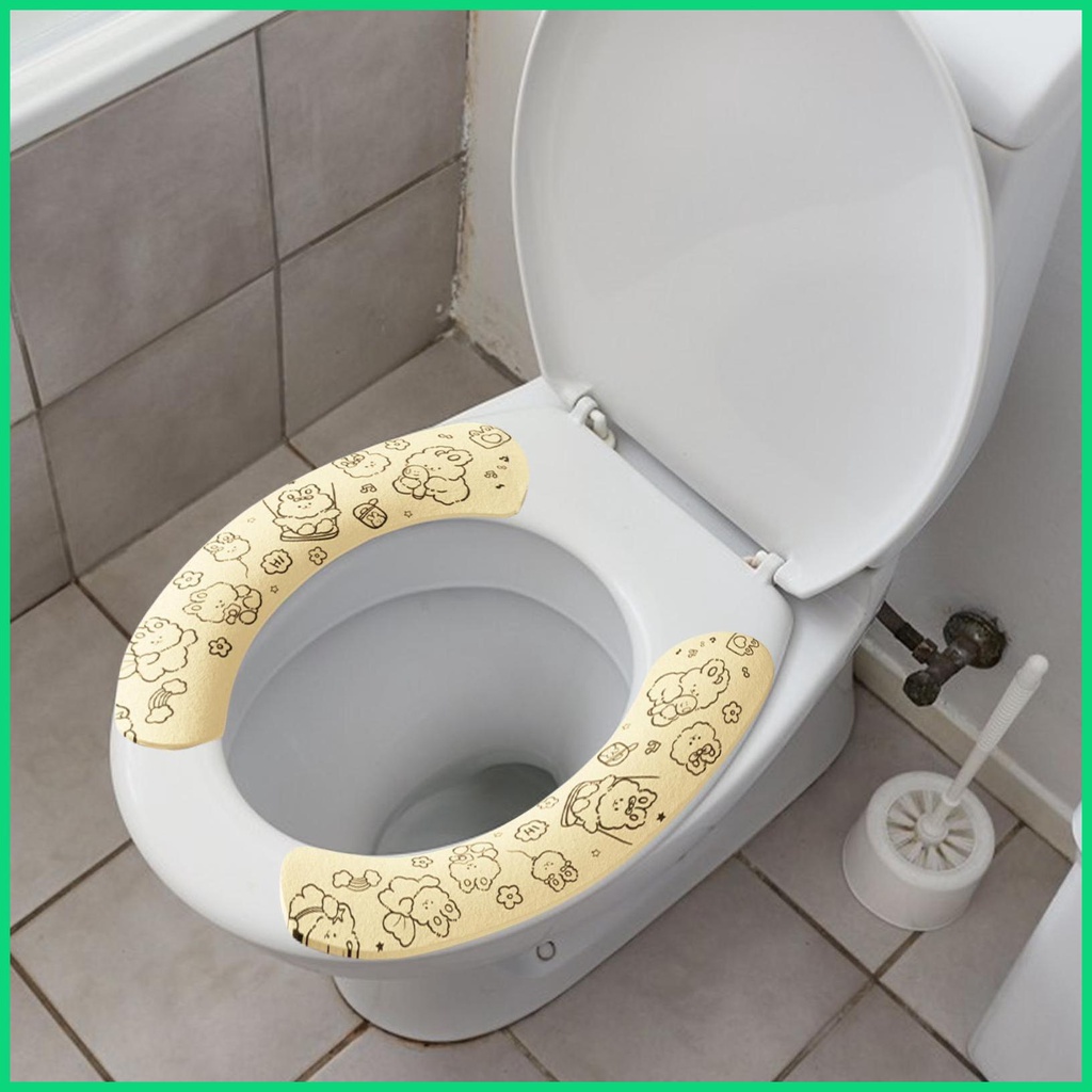 Đệm Lót Bồn Cầu Tự Dính Không Trượt Hình Thỏ Bunny Dễ Thương