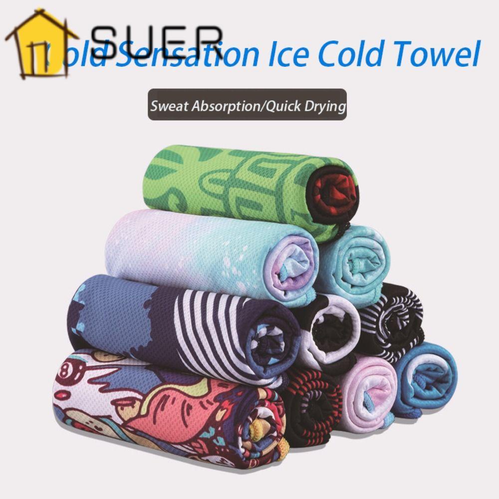 Khăn Lau Thể Thao Sợi Nhỏ Thấm Hút Mồ Hôi Làm Mát Mùa Hè