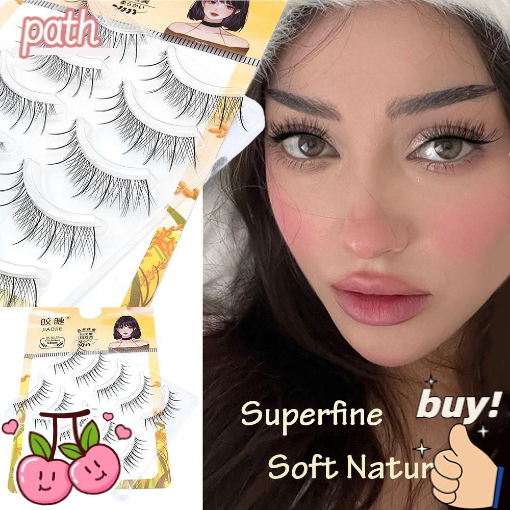 Set 5 Cặp Lông Mi Giả Mềm Siêu Mịn Trong Suốt