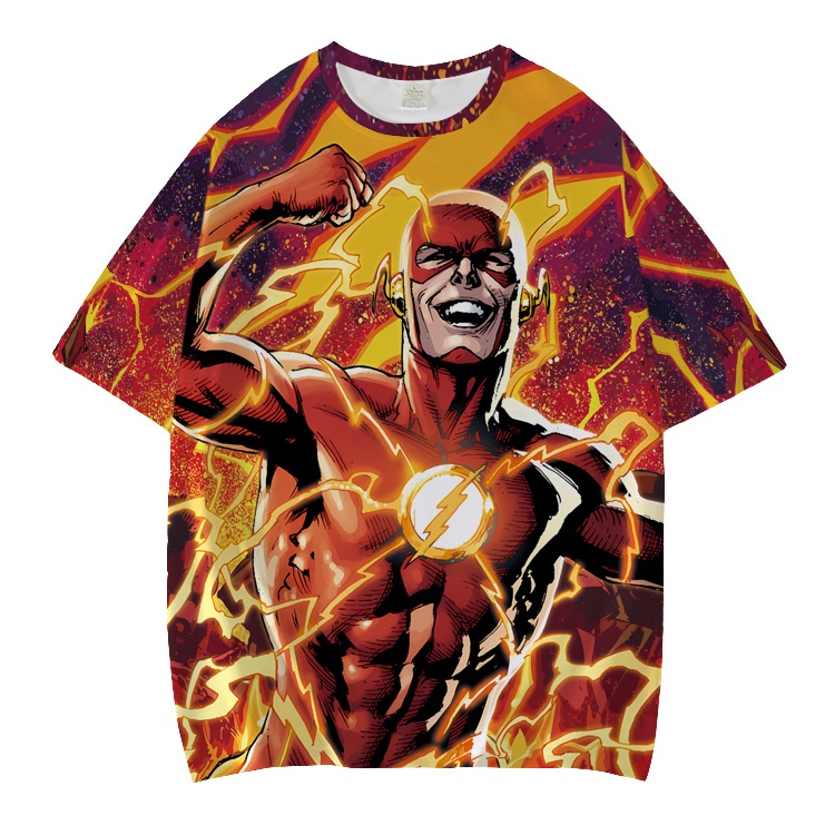 Yyds Áo Thun Tay Ngắn Hóa Trang Nhân Vật Barry Allen Phim THE FLASH Cỡ Lớn Unisex