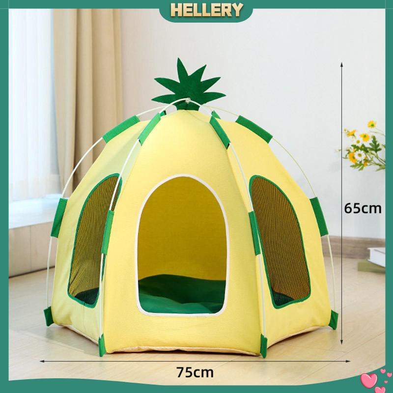 Lều Ngủ Hình Quả Dứa Có Thể Tháo Rời Tiện Dụng Cho Mèo Cưng