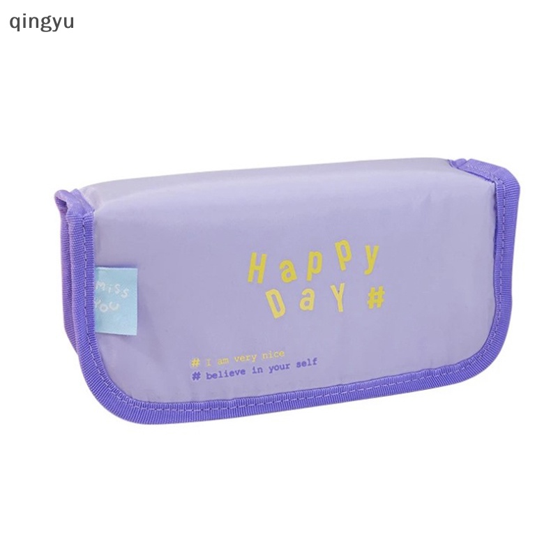 Túi Đựng Bút Bằng Vải Sức Chứa Lớn Họa Tiết Hoạt Hình Phong Cách Hàn Quốc Dễ Thương Cho Học Sinh