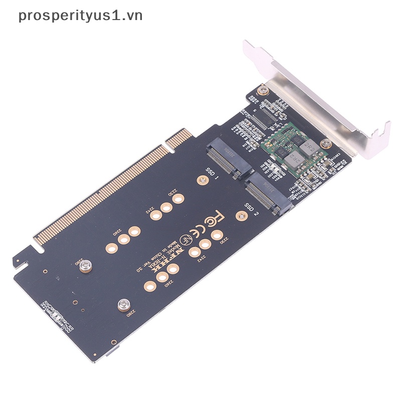 1 CARD Mở Rộng Chuyển Đổi PCI-E m.2 X16 Sang 4X NVME Pcie PCI-E3.0 GEN3 X16 Sang 4 * NVME