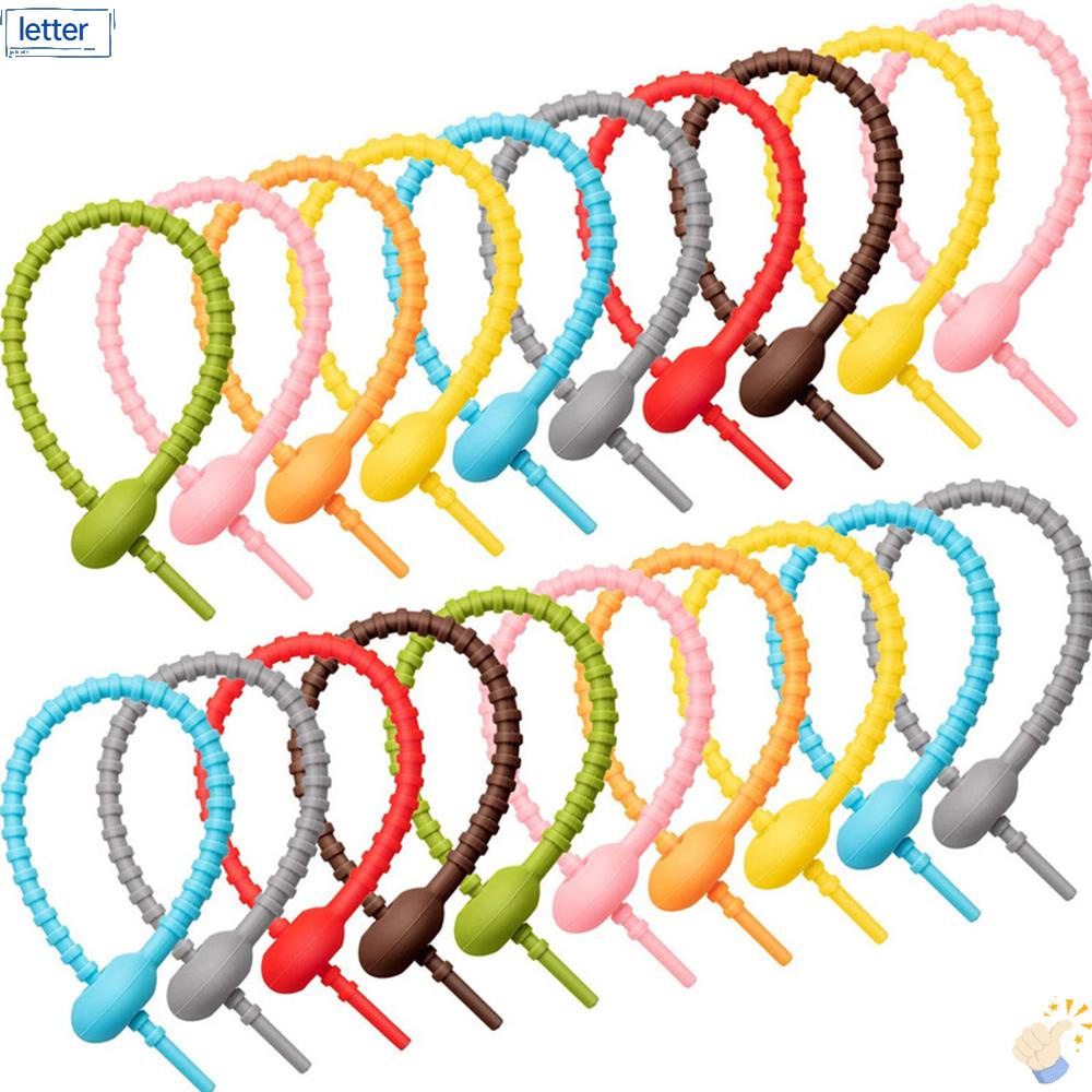 Set 10 / 20 Kẹp Miệng Túi Thực Phẩm Đa Năng Bằng Silicone