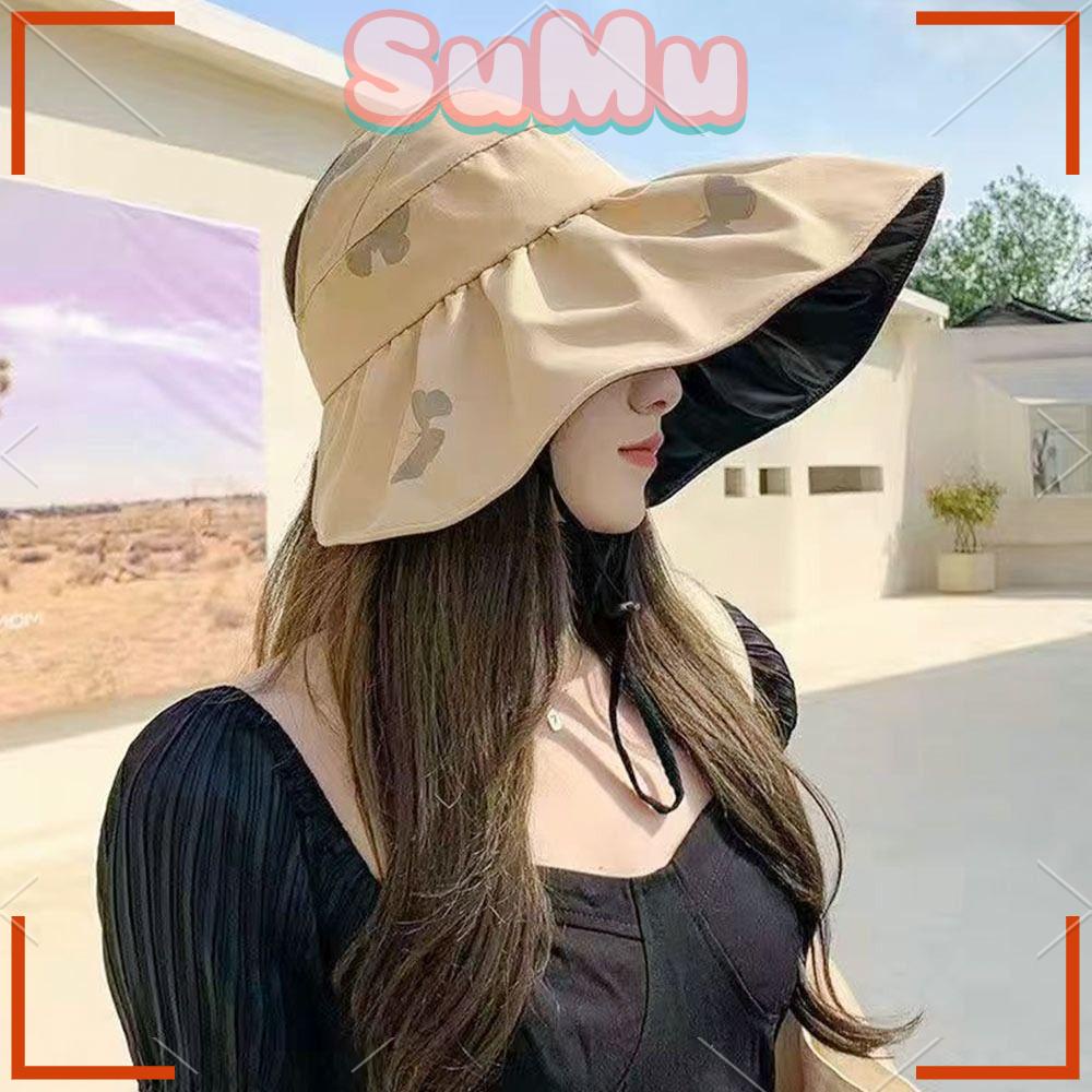 Mũ Bucket Chống Nắng / Tia UV Có Thể Gấp Gọn Tiện Dụng Cho Nữ