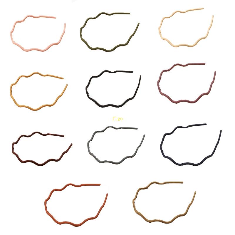 Băng Đô Cài Tóc Bằng Nhựa Nhám Hình Gợn Sóng Thời Trang Cho Nữ