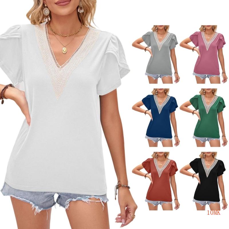 Áo Kiểu Tay Phồng Màu Sắc Đơn Giản Thời Trang Mùa Hè Cho Nữ