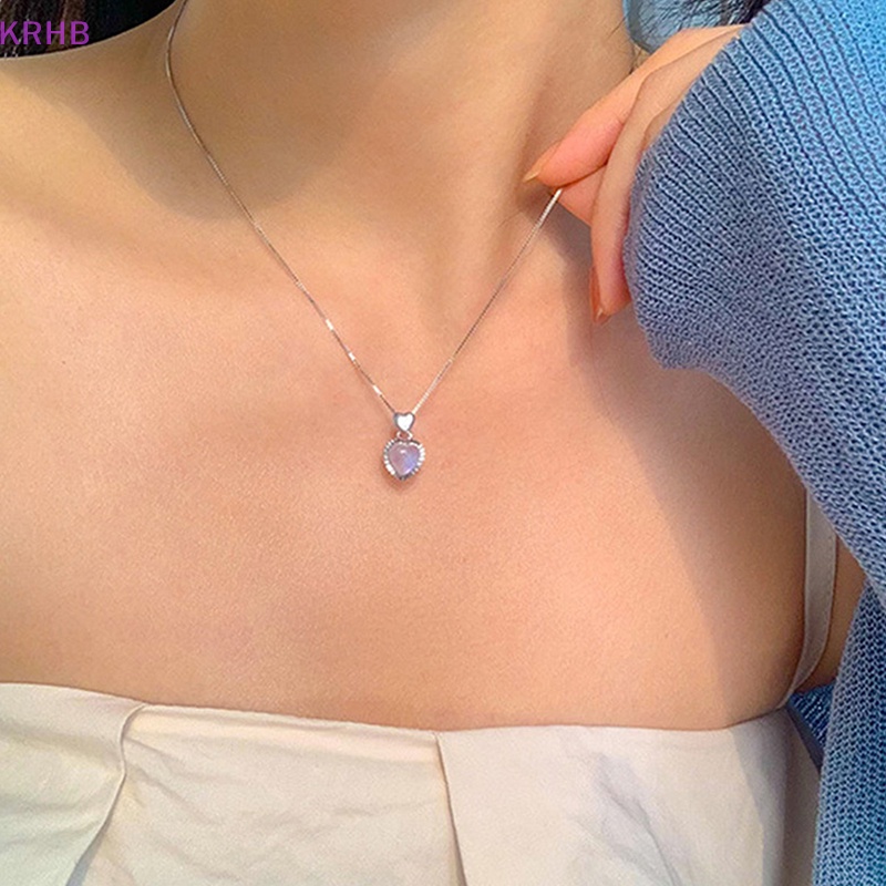 Vòng Cổ Choker Mặt Trái Tim Đính Đá Pha Lê Thời Trang Dành Cho Nữ Mới