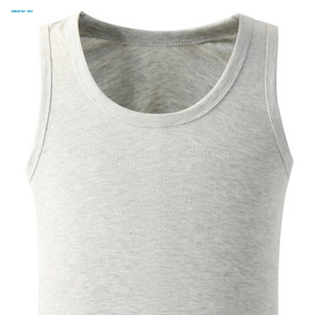 Áo Ba Lỗ Tập Gym / Chạy Bộ Vải Cotton Ôm Dáng Co Giãn Nhanh Khô Chống Ẩm Cho Nam