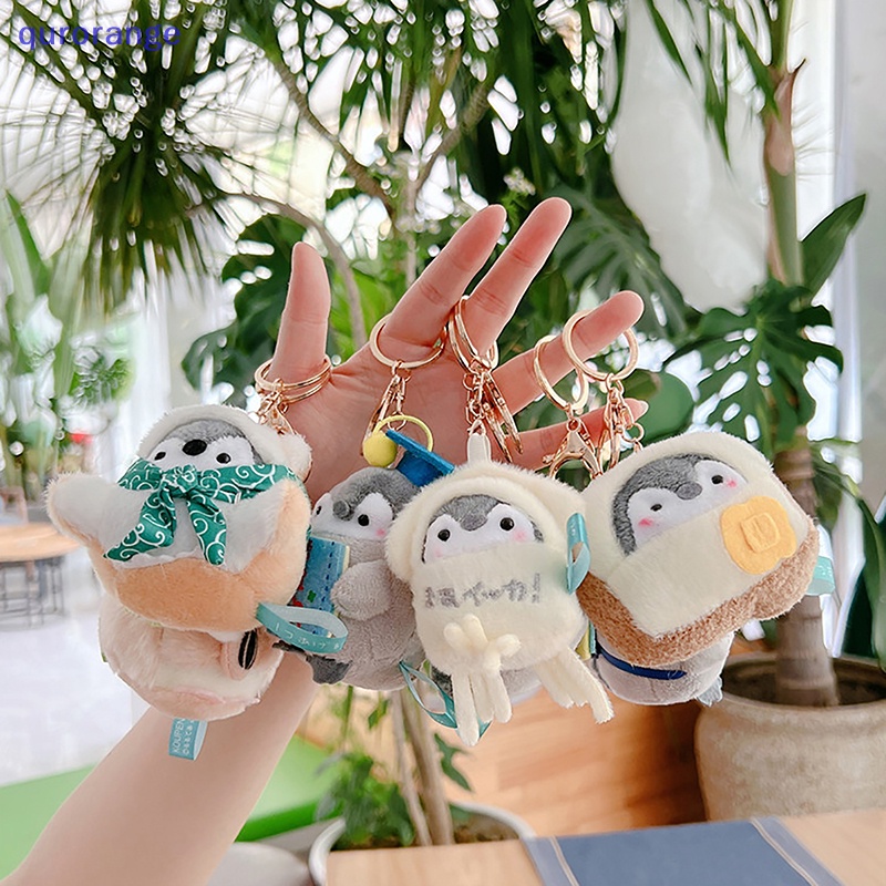 Móc Khóa Hình Chim Cánh Cụt Nhồi Bông Dễ Thương