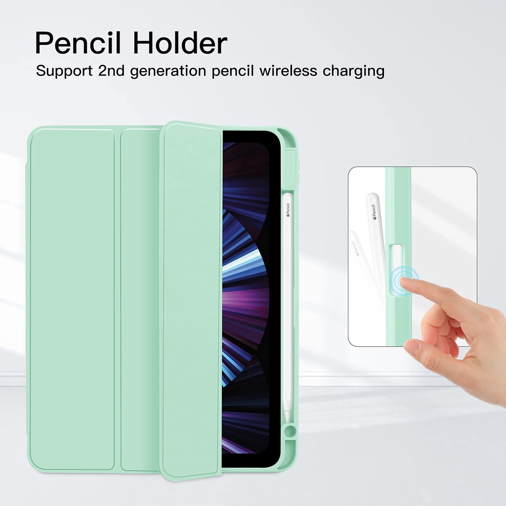 Ốp Máy Tính Bảng Có Ngăn Đựng Bút Cho iPad 10 10.9 2022 Pro 11 12.9 iPad Air 3 / 4 / 5 10.5 10.9 Mini 6 10.2 inch