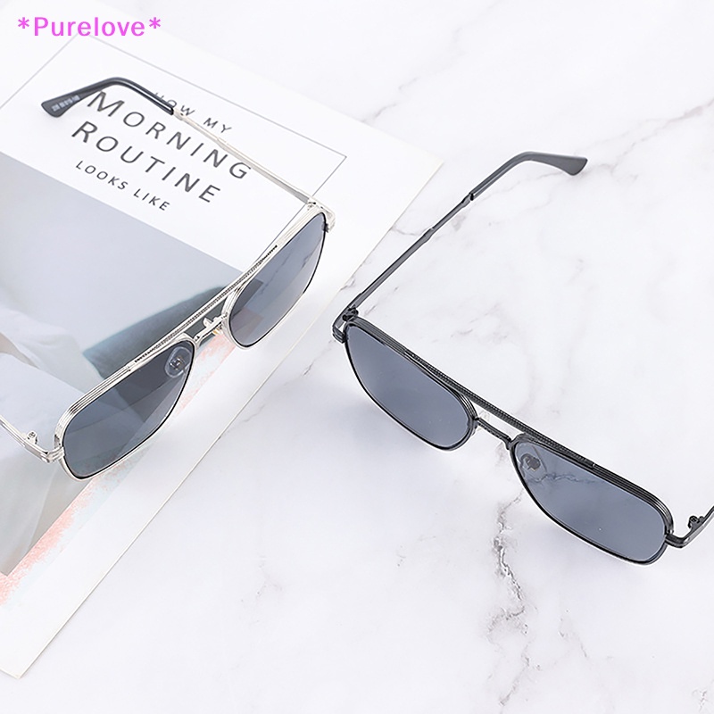 Kính Mát Gọng Vuông Màu Gradient Thời Trang Cho Nam Mới