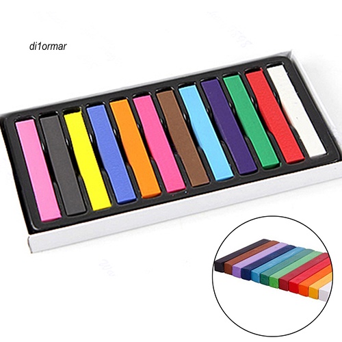 Phấn Nhuộm Tóc Tạm Thời 12 Màu Pastel DIY