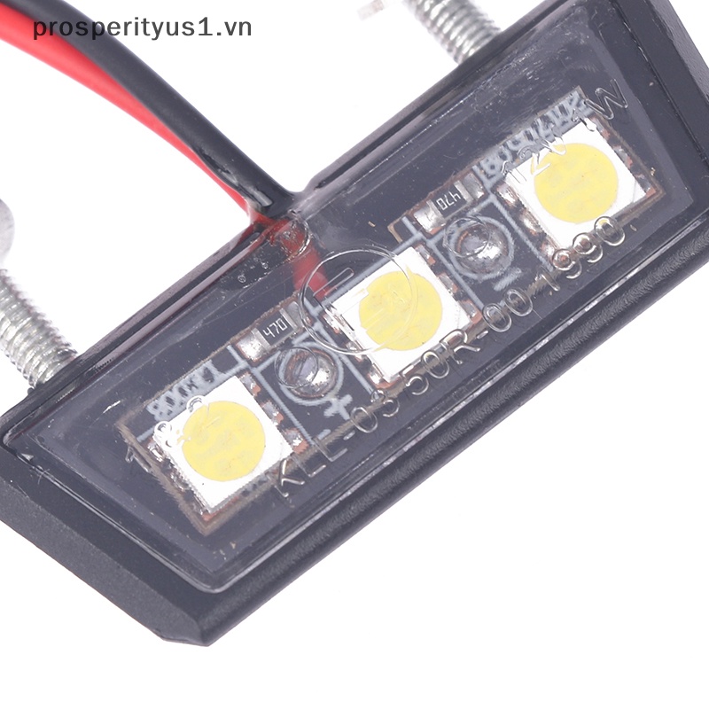 1 Đèn LED 12V Ánh Sáng Trắng Gắn Biển Số Đuôi Xe Mô Tô