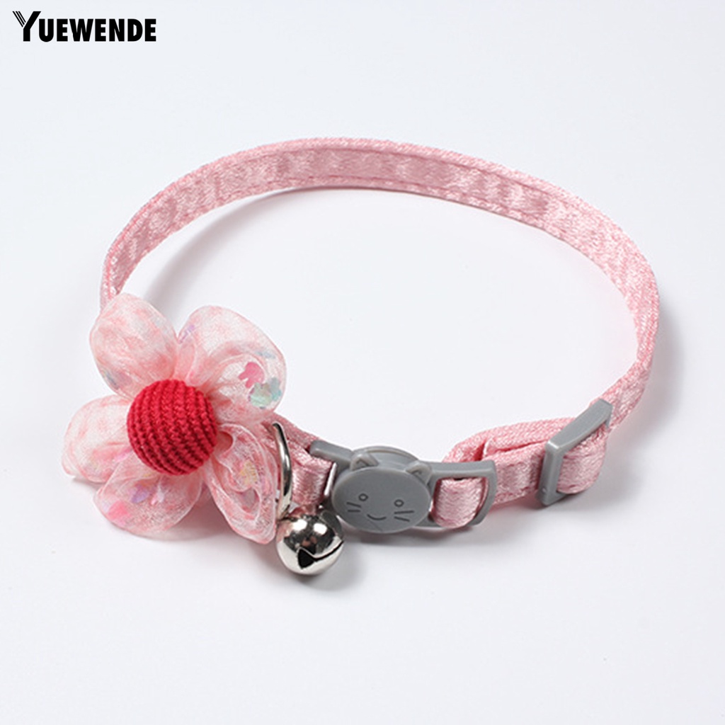 Vòng Cổ Thú Cưng Co Giãn Thoáng Khí Gắn Chuông Phản Quang