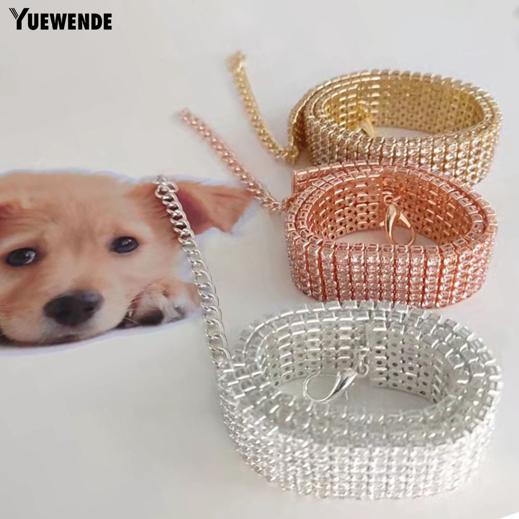 Vòng Cổ YQ.E 6 Hàng Đính Đá Thời Trang Cho Thú Cưng