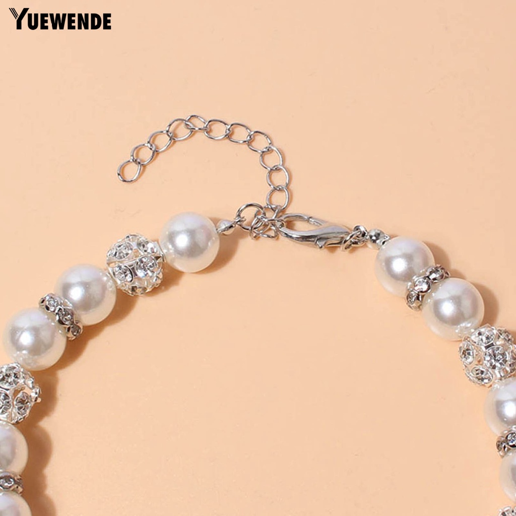 Vòng Cổ Đính Hạt Ngọc Trai Giả Cho Thú Cưng