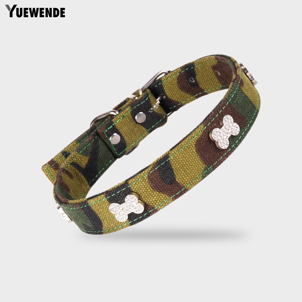 Vòng Cổ Họa Tiết Rằn Ri Đính Đá Thời Trang Cho Thú Cưng YQ.E