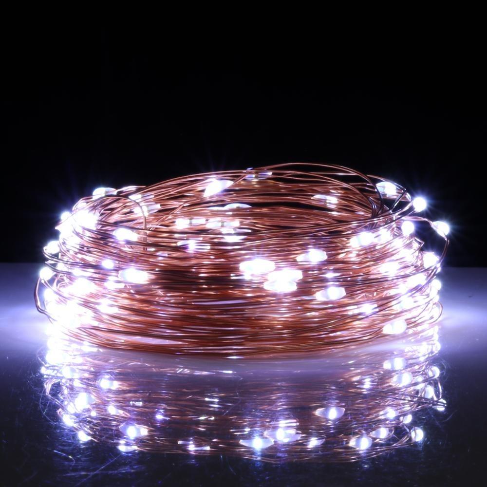 Dây Đèn Led 100 Bóng 8 Chức Năng Dài 12m Trang Trí Giáng Sinh