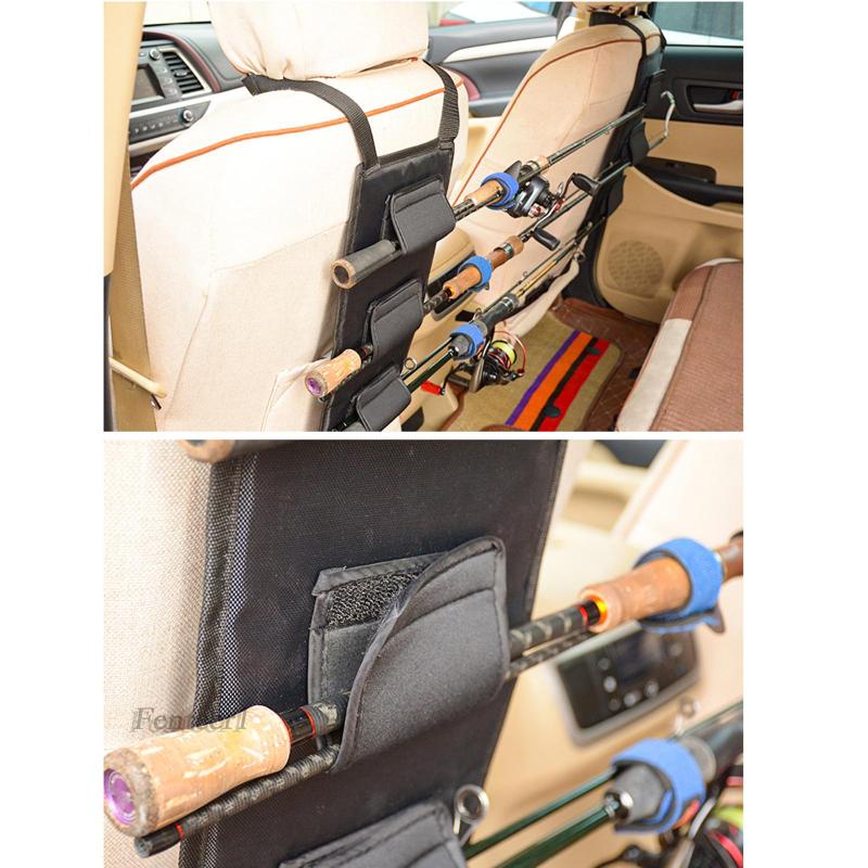 [Fenteer1] Set 2 Giá Đỡ Cần Câu Trong Xe Hơi Dễ Lắp Đặt