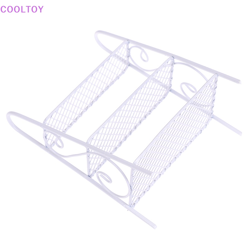 1 Mô Hình Kệ Sắt Mini Có Giá Đỡ Trang Trí Nhà Búp Bê Tỉ Lệ 1: 12