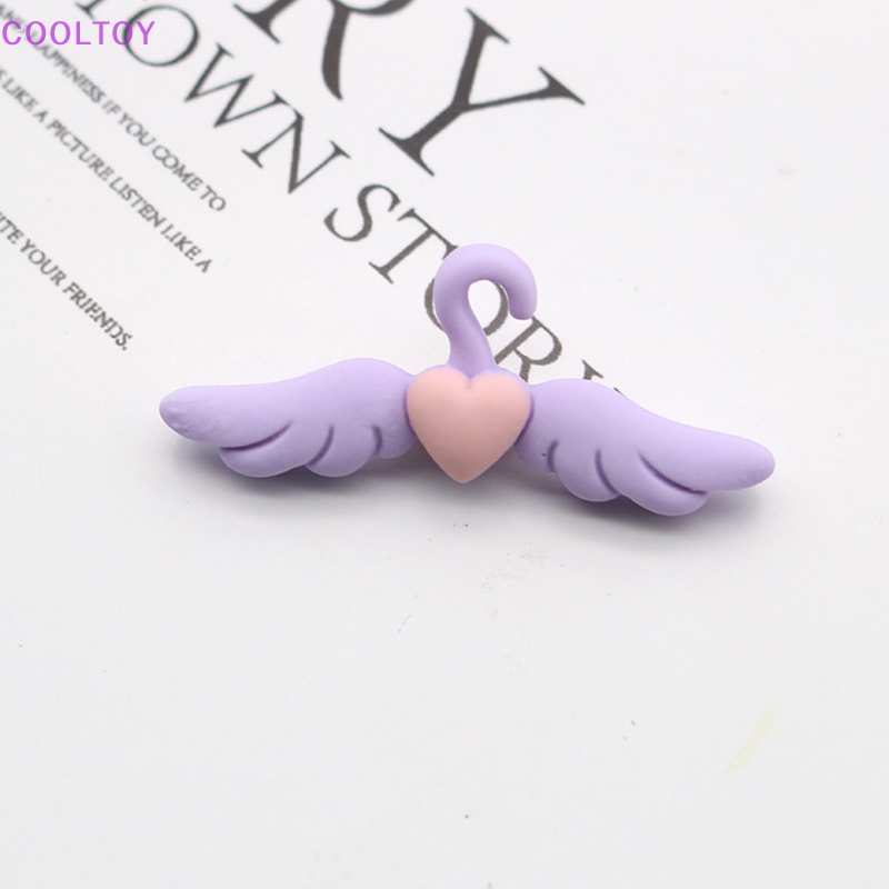 Cooltoy Mô Hình Trang Trí Nhà Búp Bê mini Hình Trái Tim Có Cánh Dùng Làm Đạo Cụ Chụp Ảnh