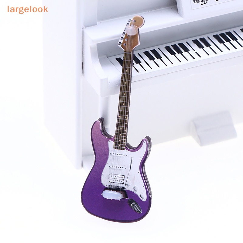 [Lớnlook] Đàn Guitar Điện Mini Trang Trí Nhà Búp Bê