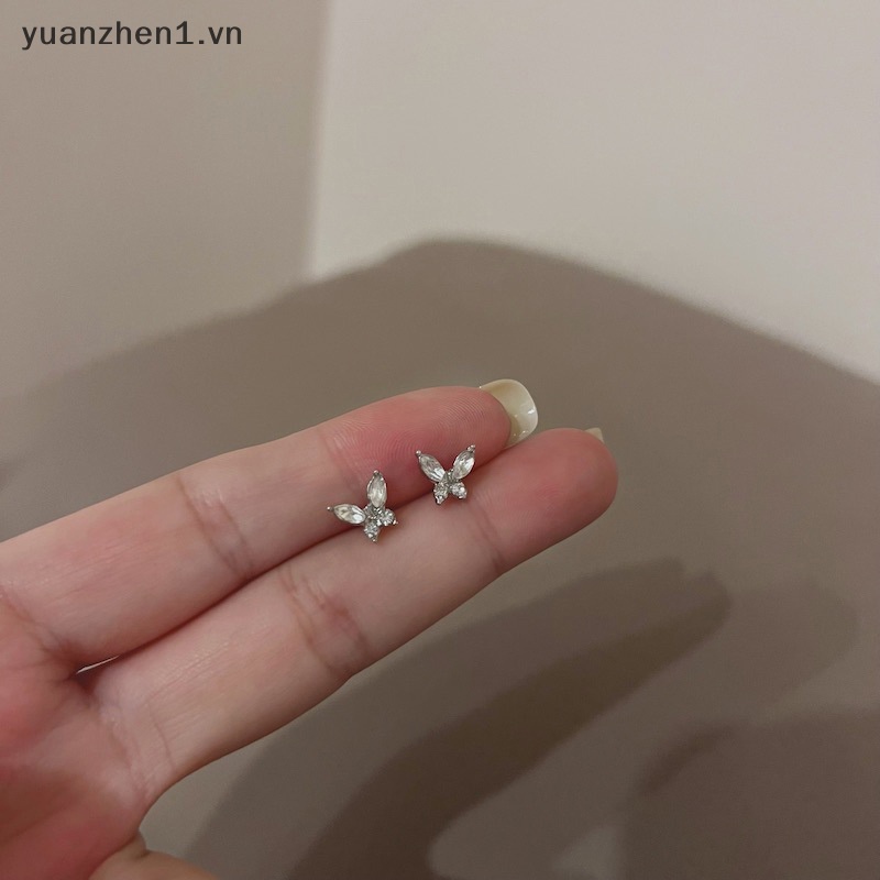 Bông Tai Hình Bướm Đính Đá Thời Trang Dành Cho Nữ