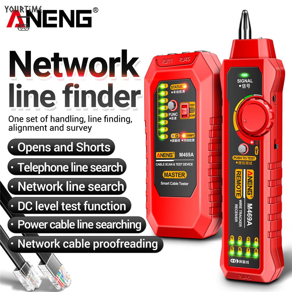 Dụng Cụ Kiểm Tra Sửa Chữa Mạng Đa Năng ANENG M469A RJ45 RJ11