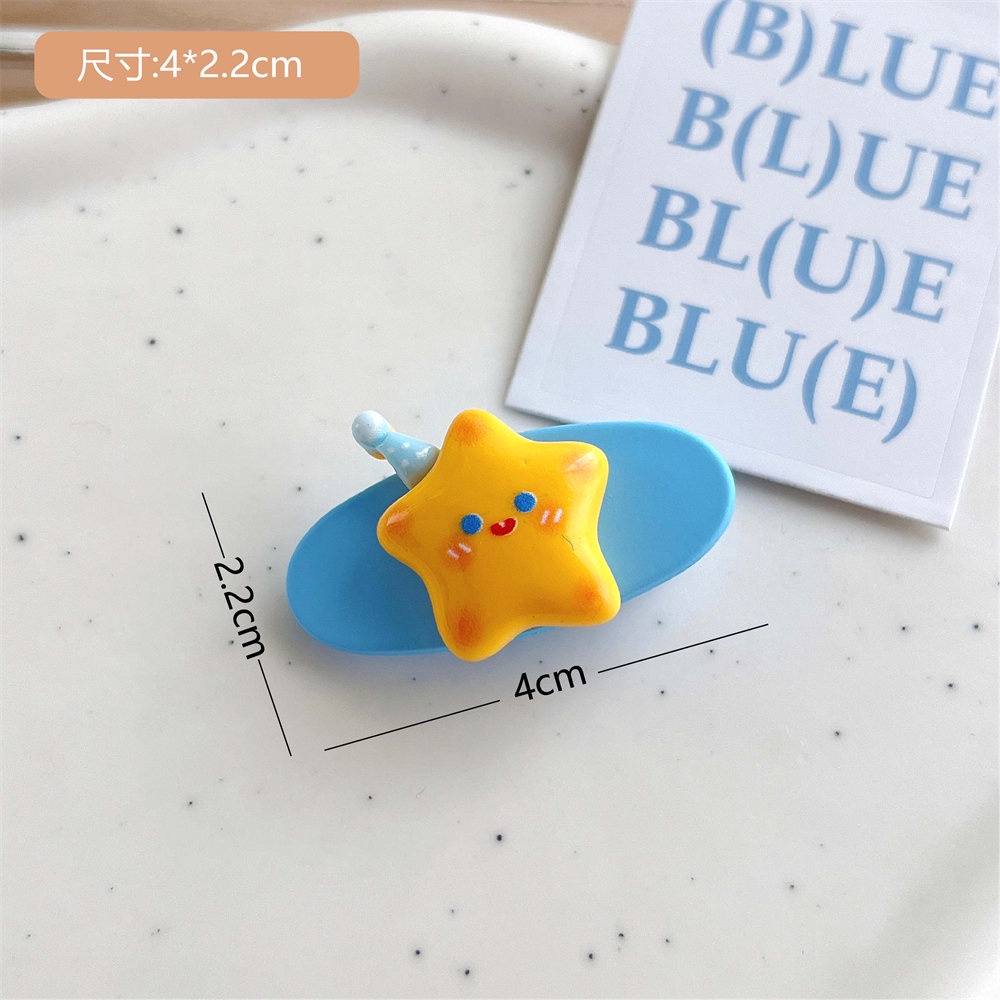 Kẹp Tóc Hình Ngôi Sao / Oval Dễ Thương Xinh Xắn