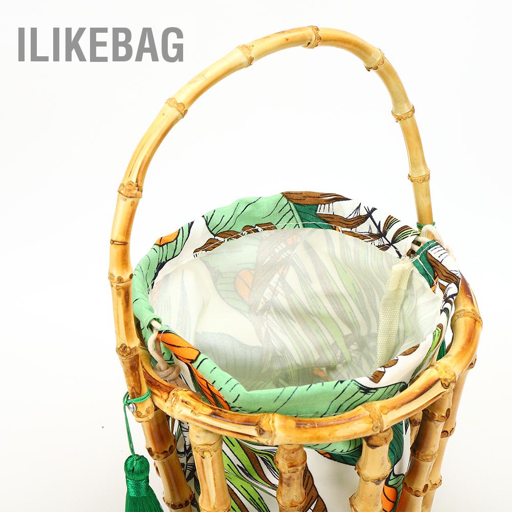 Ilikebag Handmade Tua Tre Túi Dệt Xách Bucket Rỗng Bãi Biển Tote cho Ngày Lễ