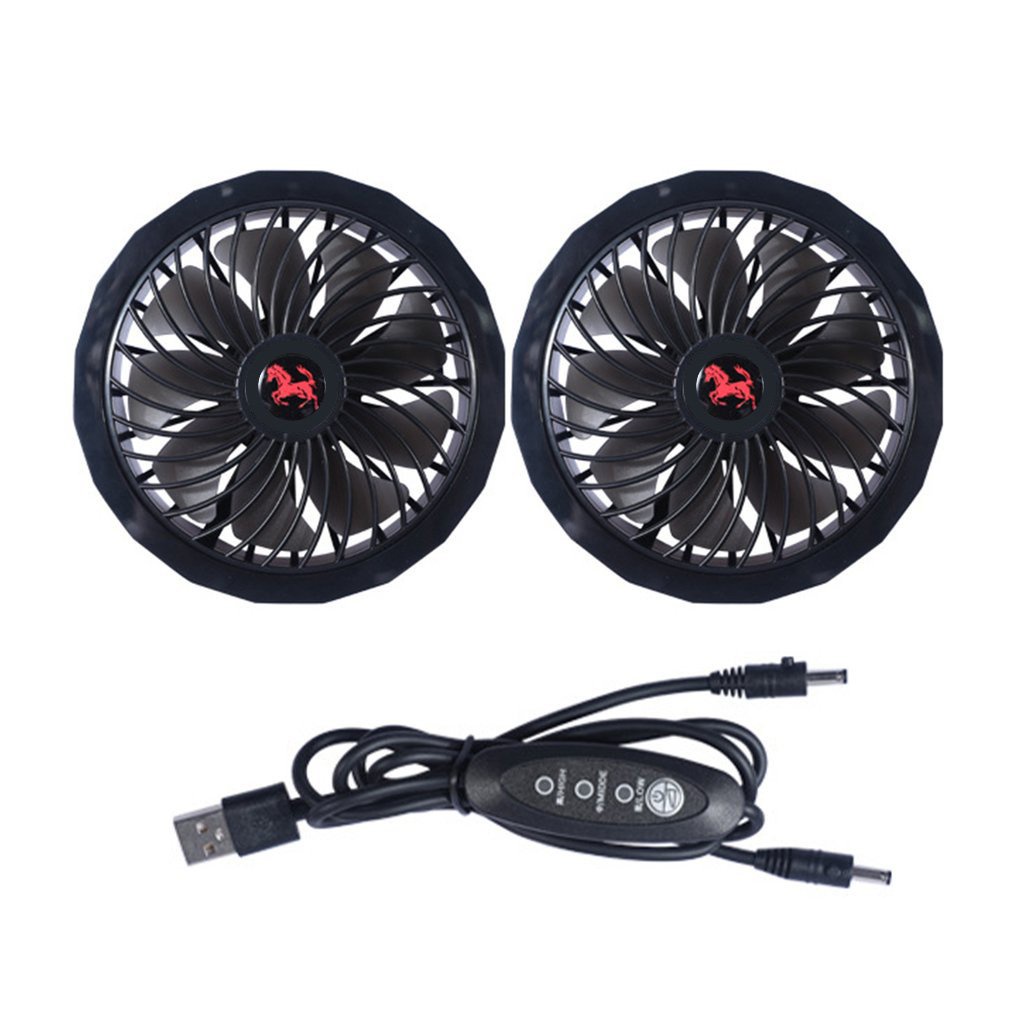 =Christmas=Air Conditioner Fan Men Outdoor Summer Coat USB Electric Fan With Usb Cable 5V