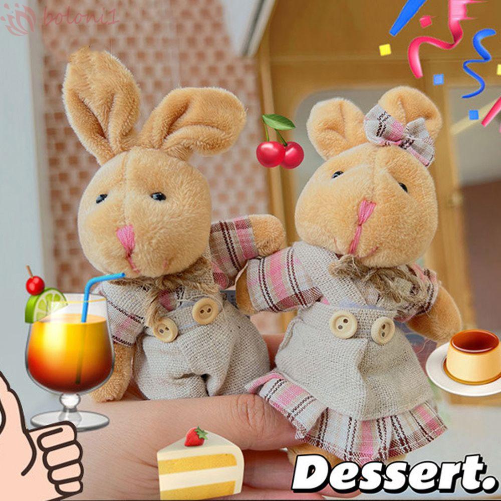 Móc Chìa Khóa Xe Hơi / Túi Xách Bằng Lông Nhung Họa Tiết Hoạt Hình Dễ Thương Xinh Xắn