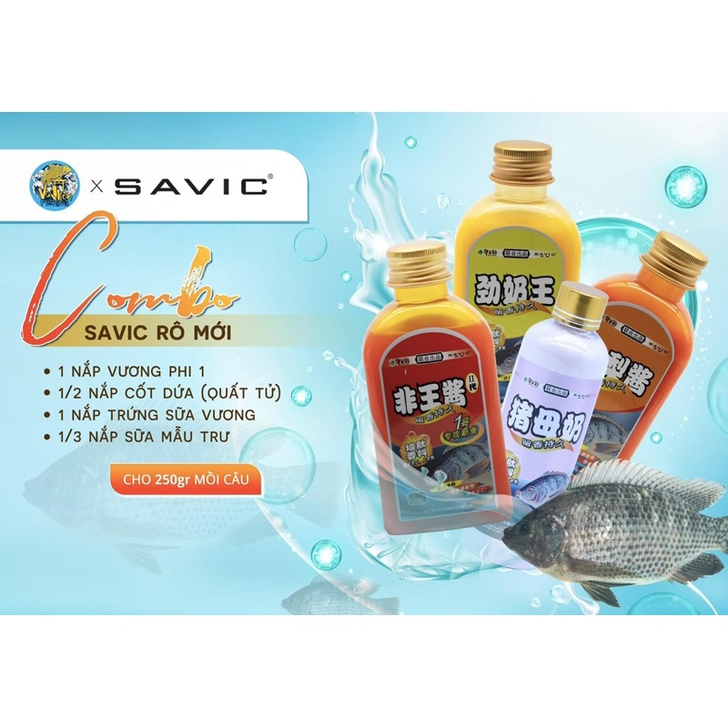 Bộ Combo Câu Cá Rô Phi  SAVIC