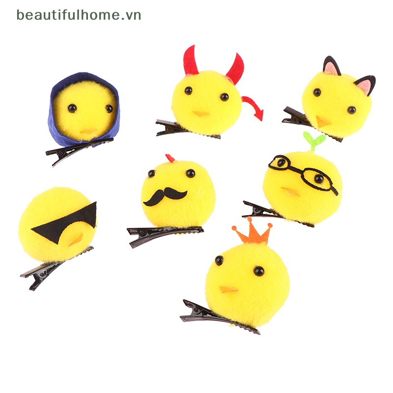 Kẹp Tóc Hình Gà Con 3D Màu Vàng Vui Nhộn Cho Bé