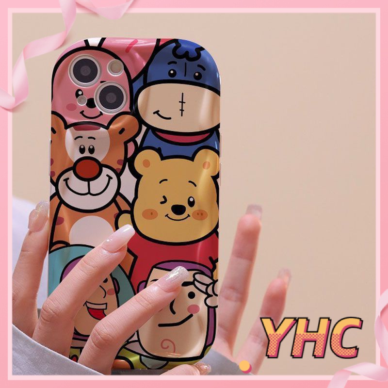 Ốp Lưng iPhone Phim hoạt hình Pooh Bear Toy Story 3D Wave Edge chống chấn động TPU Camera bảo vệ vỏ điện thoại Cho Iphone 6 / 6S / 6splus / se / 7 / 7plus / 8 / 8plus / X / xs / xsmax / 11 / 12 / 13 / 14 / Plus / pro max-225