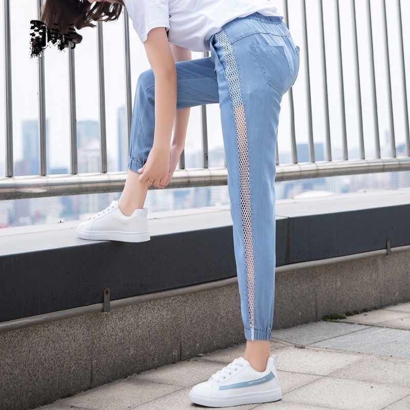 Quần Dài Đến Mắt Cá Chân Dáng Rộng Mỏng Phong Cách Mùa Hè Bán Chạy Dễ Phối Đồ Cho Nữ Mo