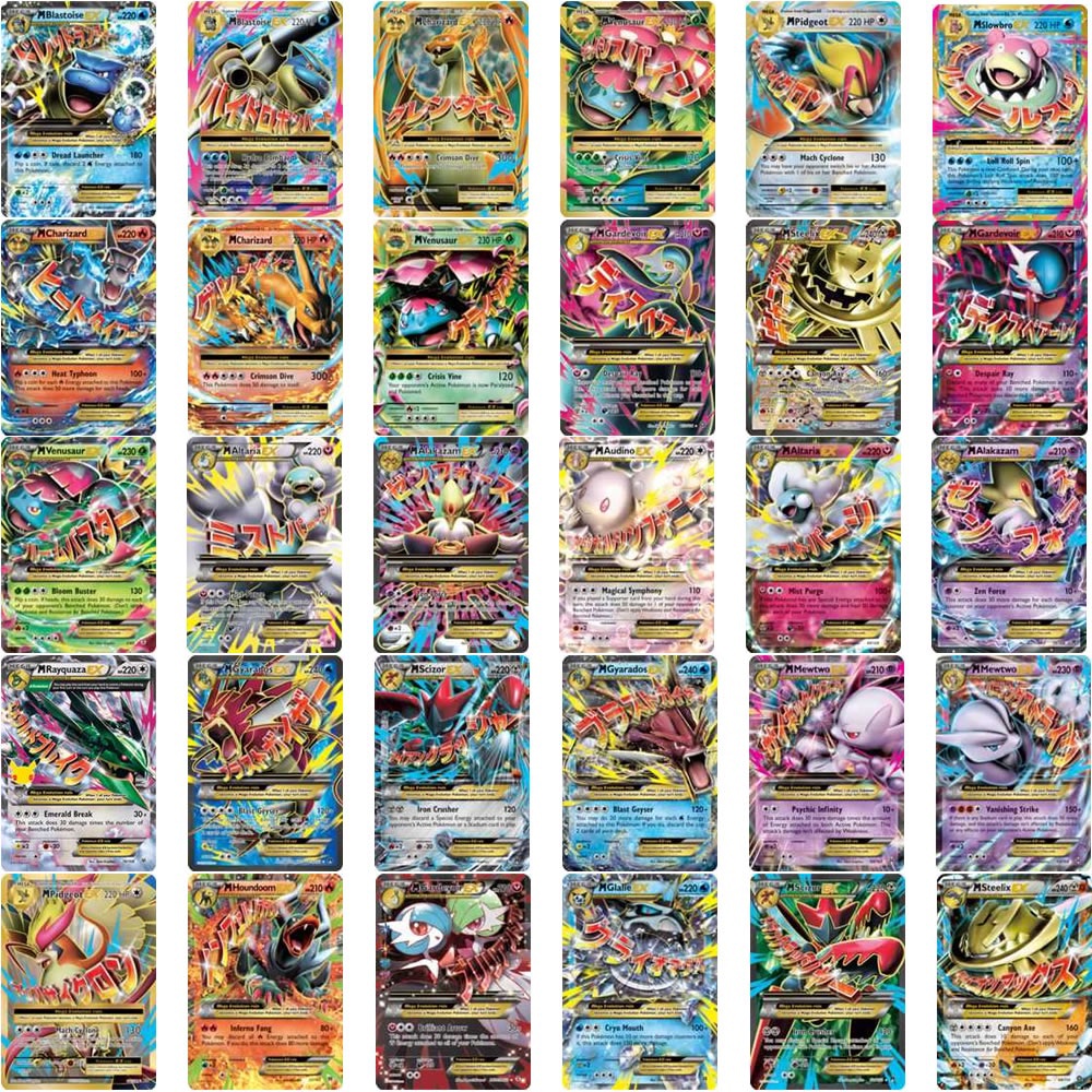 Thẻ Pokemon Bộ 60 Rayquaza Charizard MEGA GX thẻ flash huấn luyện viên, đồ chơi trẻ em