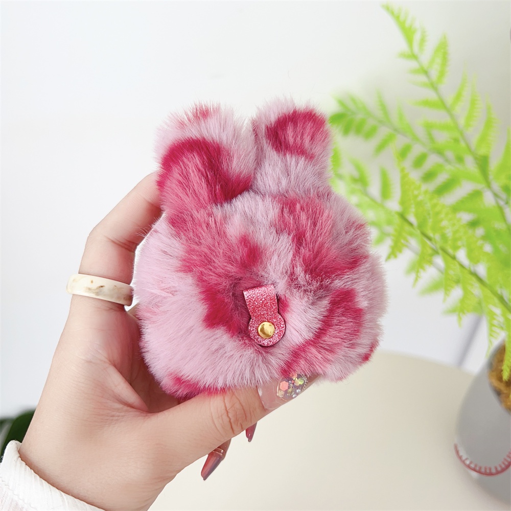 Vỏ Bảo Vệ Hộp Sạc Tai Nghe Airpods 1 2 3 Pro 2nd Bằng Vải Bông Hình Thỏ Dễ Thương