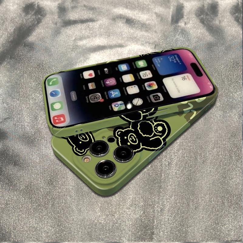 Ốp Điện Thoại Mềm Chống Sốc In Hình Gấu 11I Cho Iphone 11 78plus 14pro 12 max 13 XV1I