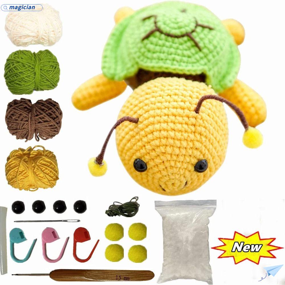 Bộ Dụng Cụ Đan Móc Len Thủ Công Hình Động Vật Dành Cho Người Mới Bắt Đầu