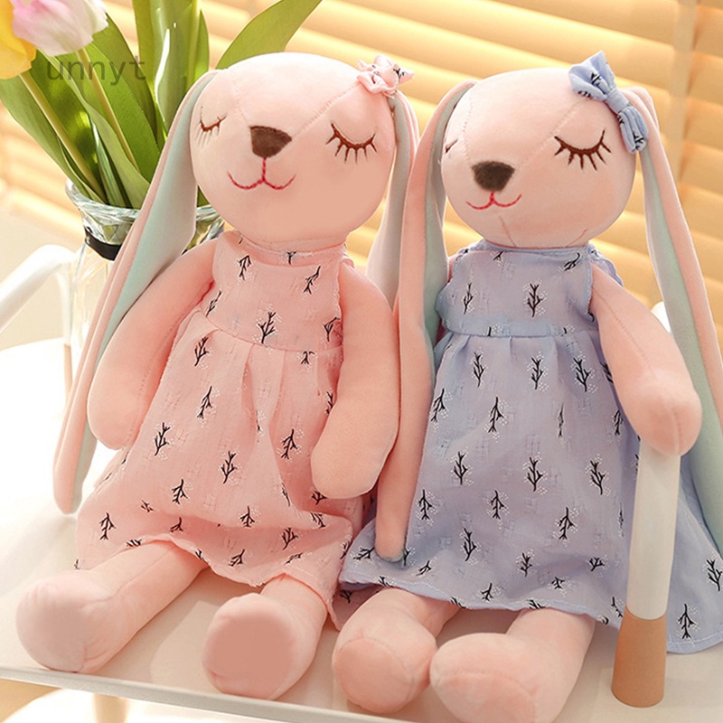 Thỏ Nhồi Bông Tai Dài 35CM Mềm Mại Dễ Thương Cho Bé