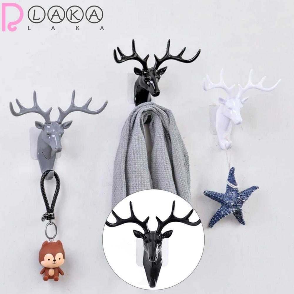 Móc Treo Khăn Quàng Cổ Gắn Tường Hình Sừng Hươu Độc Đáo Sáng Tạo