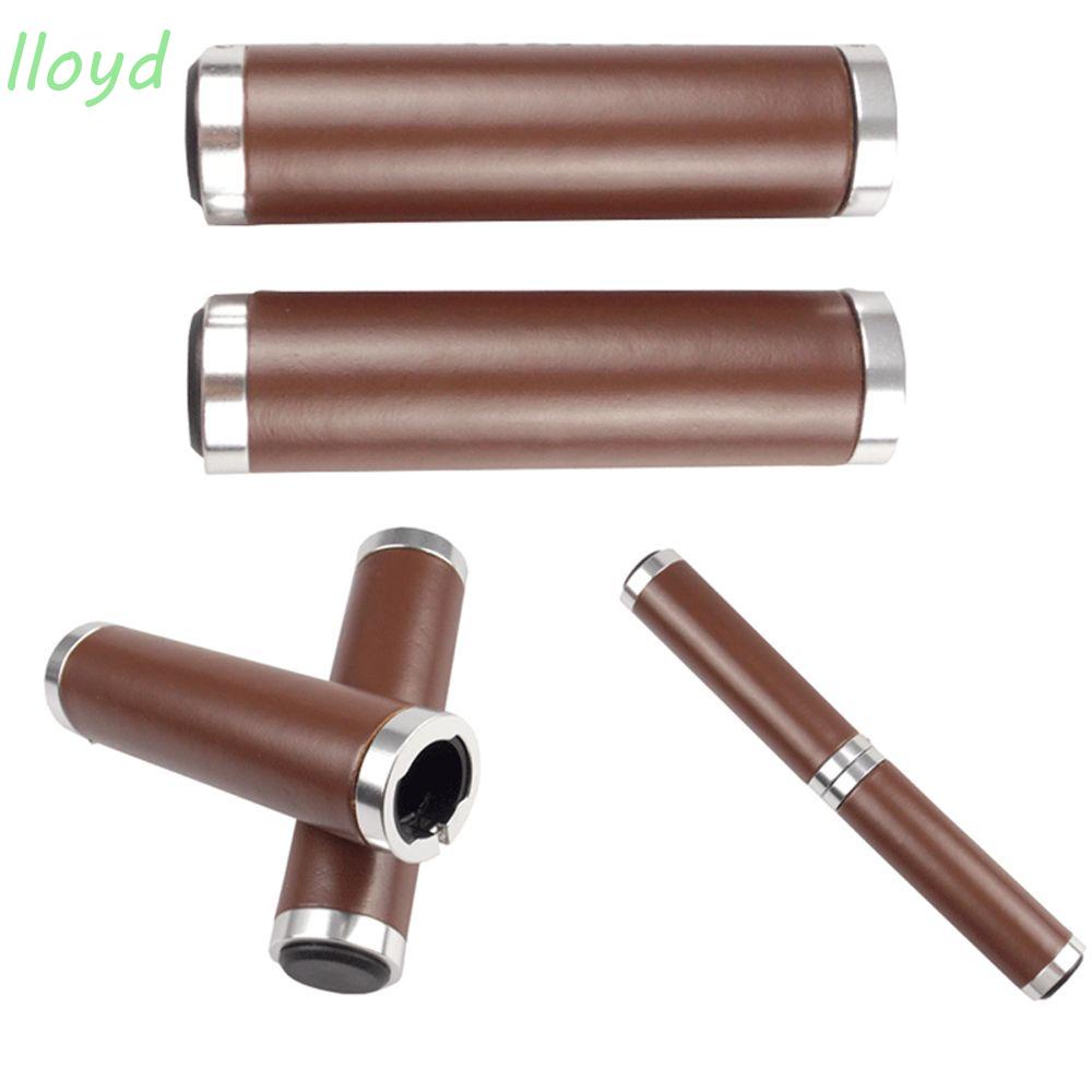 Vỏ Bọc Tay Lái Xe Đạp Leo Núi Bằng Da Nhân Tạo Màu Nâu Cổ Điển Thoải Mái Chống Trượt