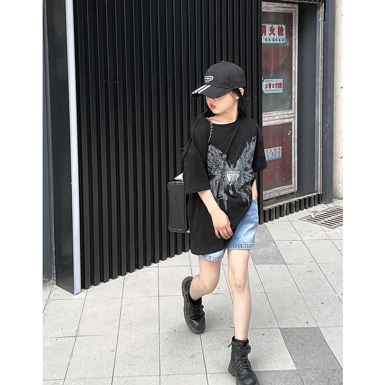 Hàng Mới Về Đầm Thun Tay Ngắn Cổ Tròn Dáng Rộng In Họa Tiết Hoạt Hình Phong Cách Hàn Quốc Thời Trang Mùa Hè Xinh Xắn Cho Nữ