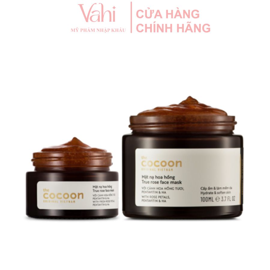 Mặt nạ hoa hồng dưỡng ẩm da Cocoon True Rose Face Mask