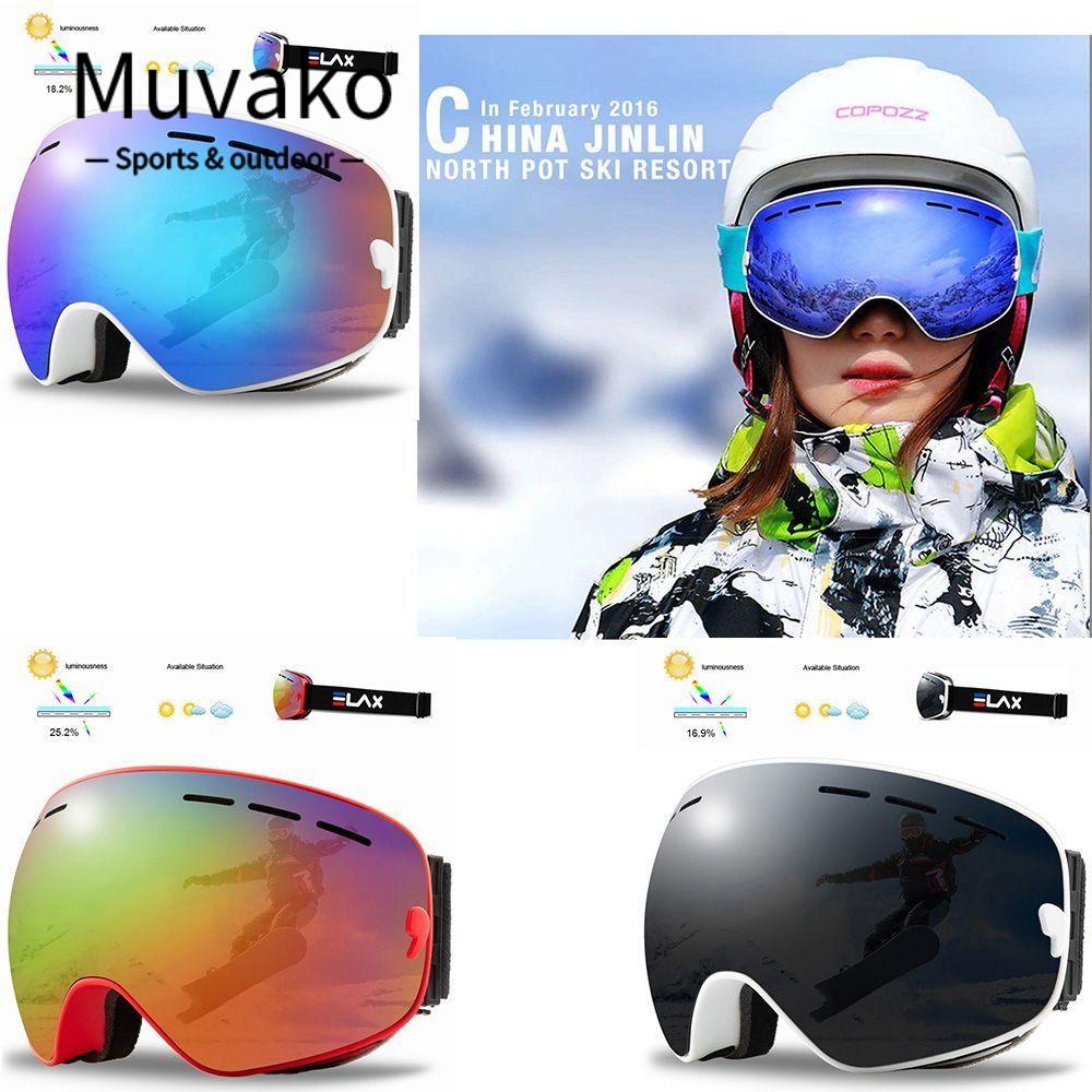 MUVAKO Kính Bảo Hộ Trượt Tuyết Mùa Đông Chuyên Dụng