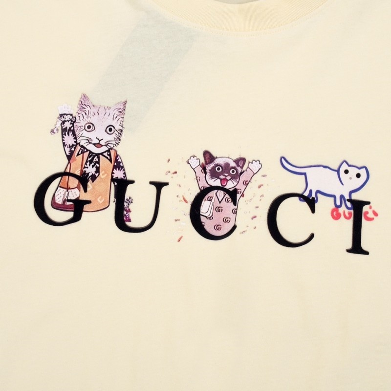 Áo Thun Tay Ngắn Cổ Tròn In Hình Mèo G8U88-Little Thời Trang Xuân Hè 2023