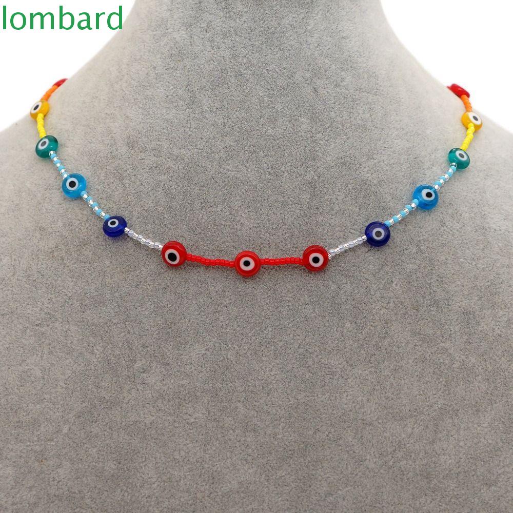 Vòng cổ Hạt Acrylic Hình Mắt Quỷ Phong Cách Bohemian Cổ Điển Thời Trang Cho Nam Và Nữ