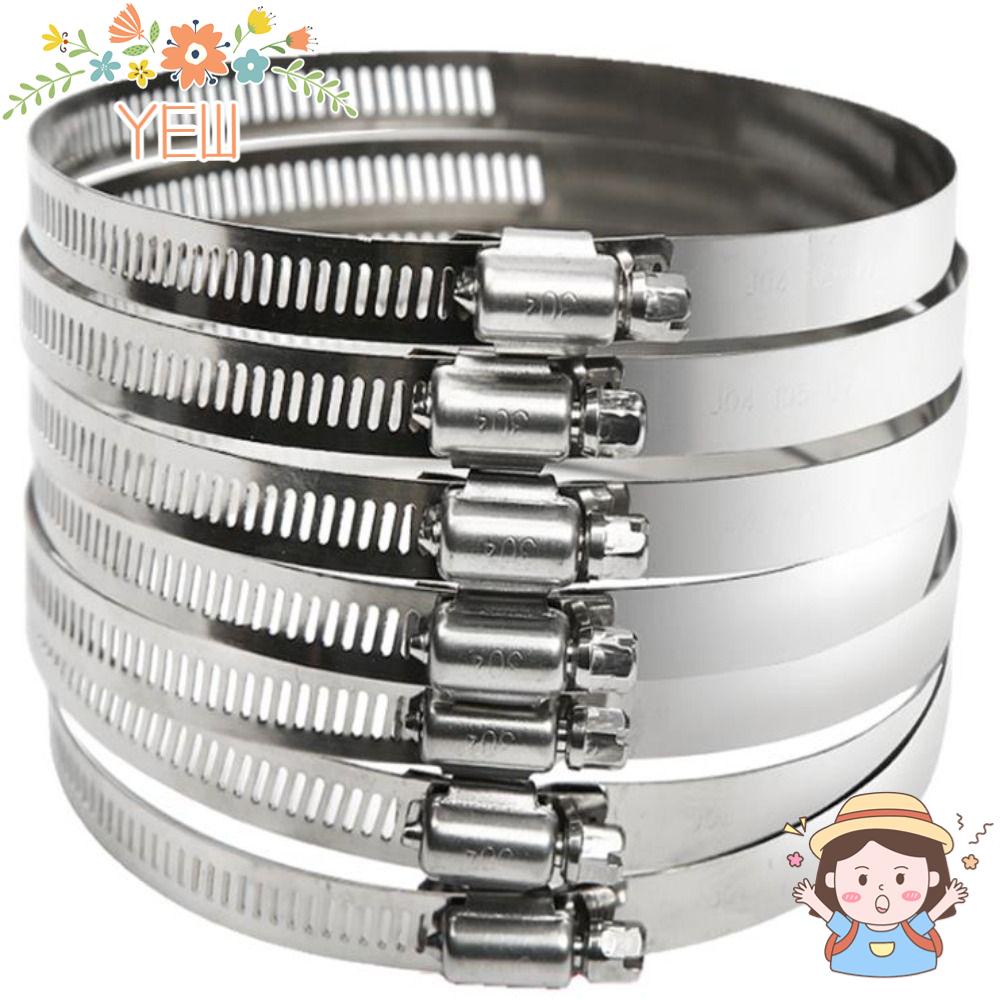 Set 6 Kẹp Ống Bằng Thép Không Gỉ 304 3 inch (59-82mm) Có Thể Điều Chỉnh Tiện Dụng